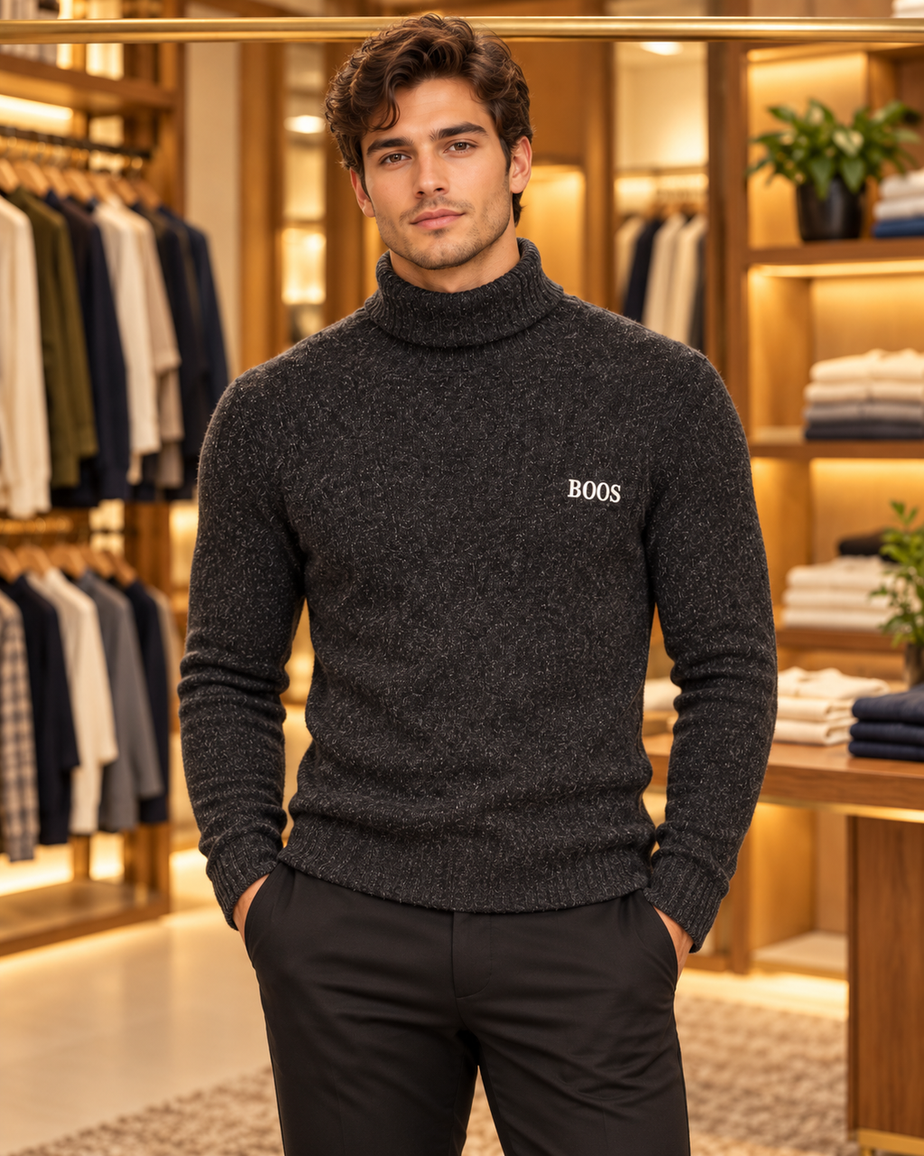 Hi Neck Black
