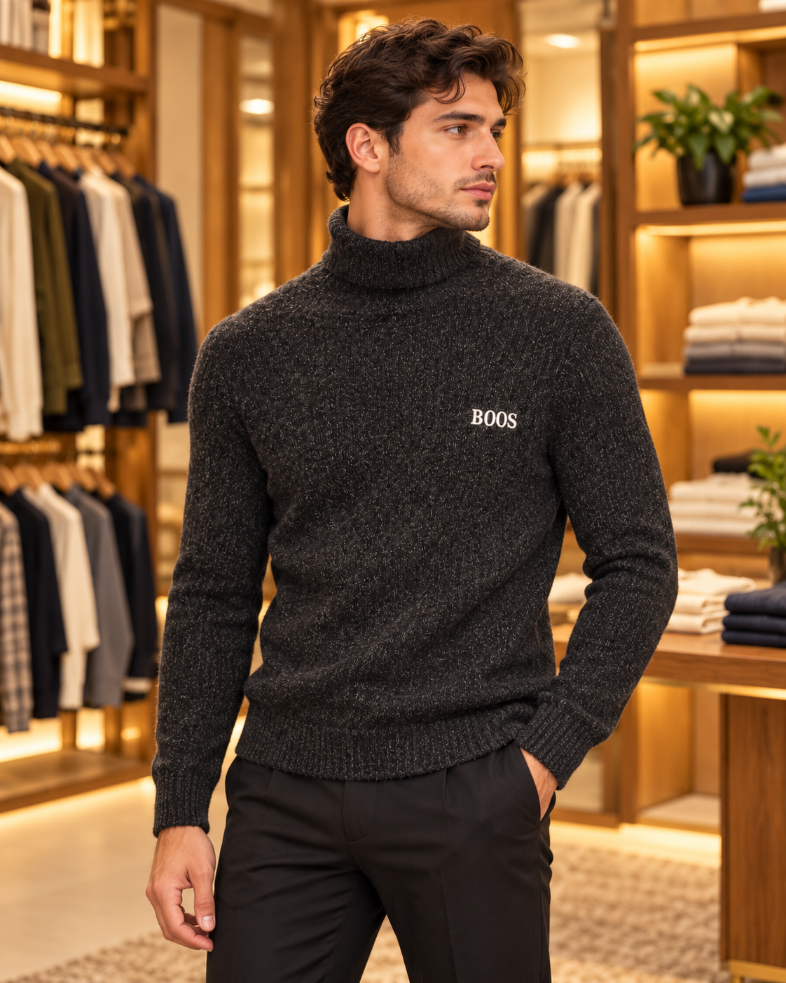 Hi Neck Black