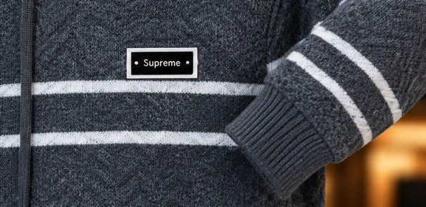 Men’s Textured Stripe Hooded Pullover