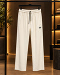 Men’s Straight-Leg Drawstring Casual Trousers
