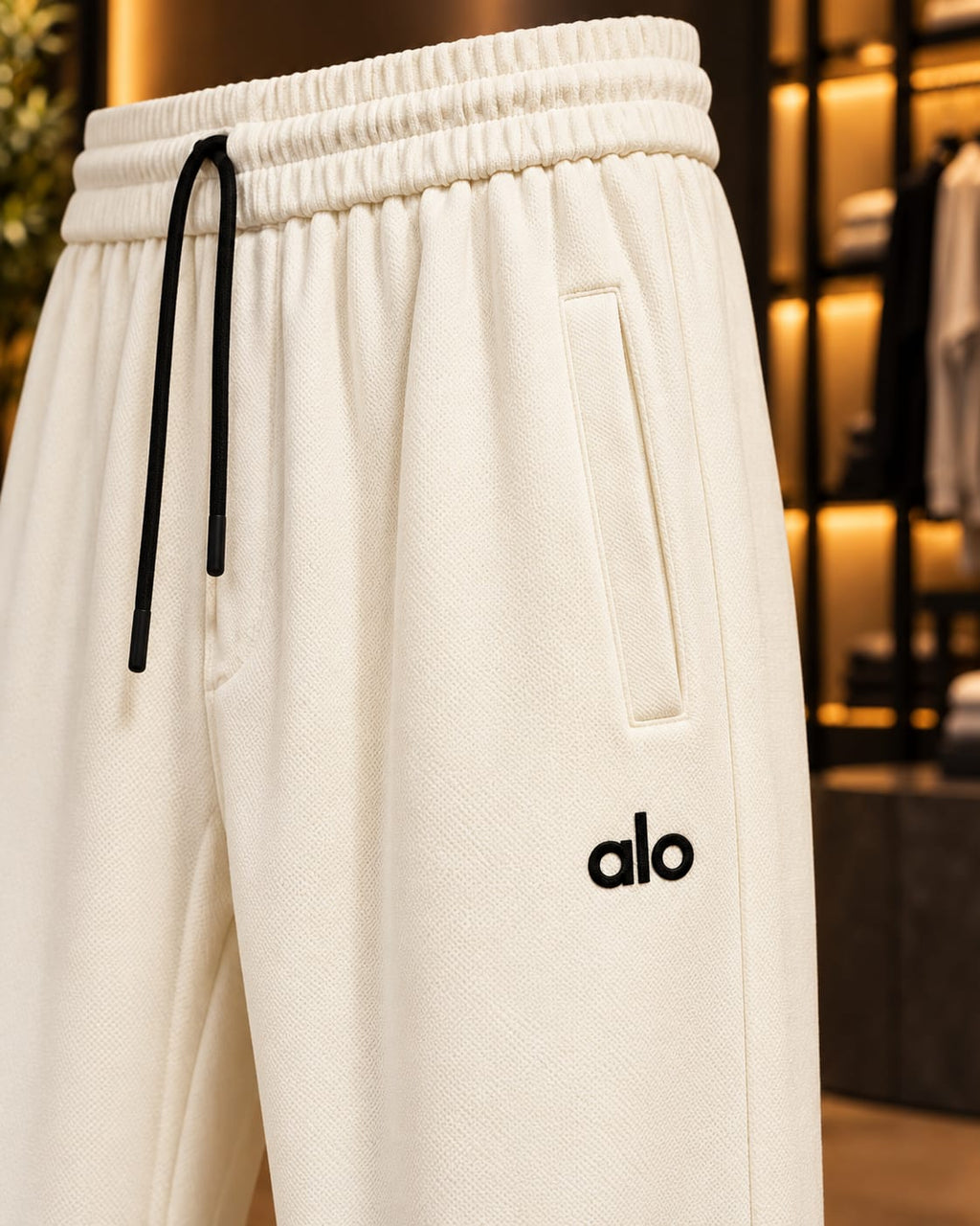 Men’s Straight-Leg Drawstring Casual Trousers