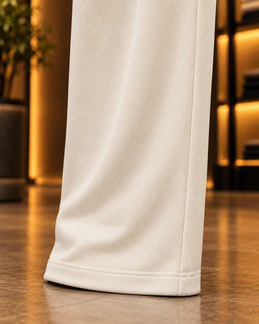 Men’s Straight-Leg Drawstring Casual Trousers