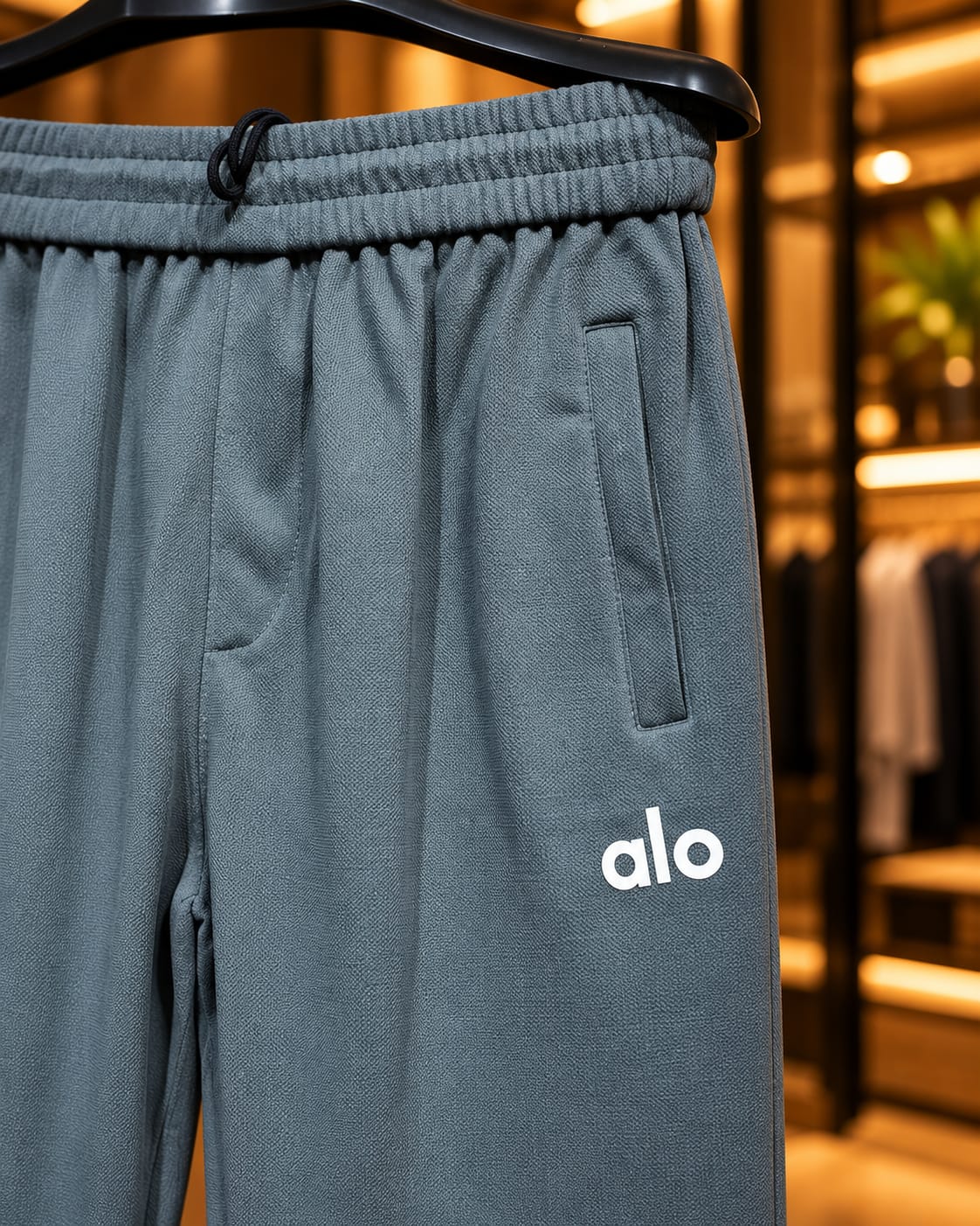 Men’s Straight-Leg Drawstring Casual Trousers