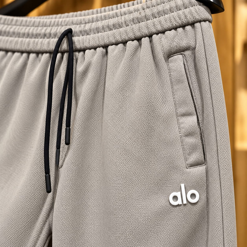 Men’s Straight-Leg Drawstring Casual Trousers