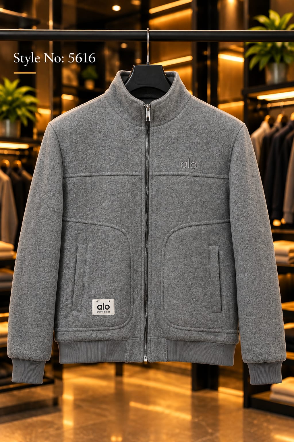 Men’s Stand Collar Zip Jacket