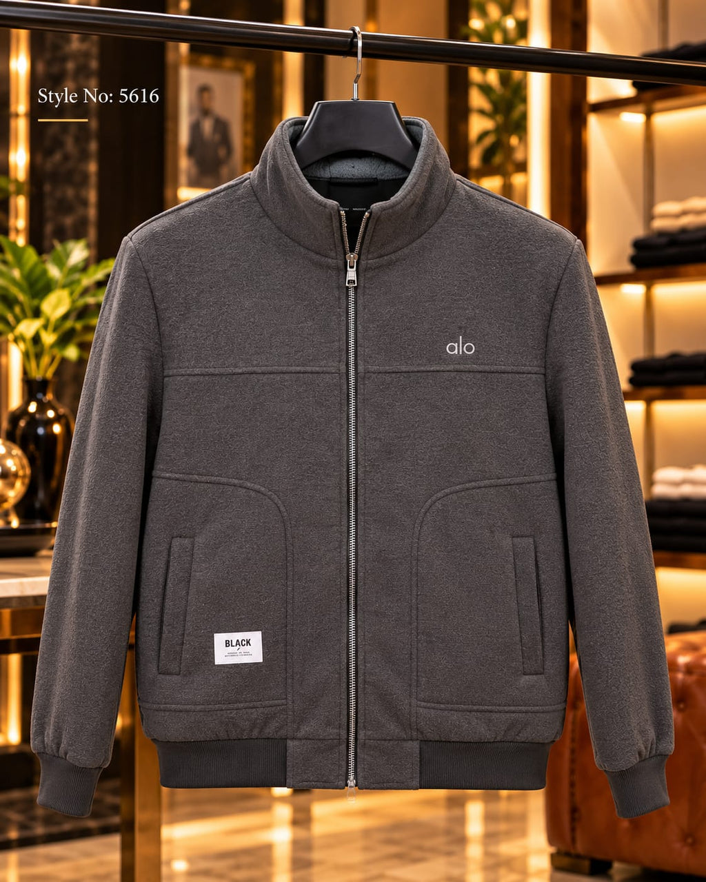 Men’s Stand Collar Zip Jacket