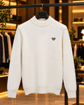 Men’s Ribbed Mock Neck Knit Sweater