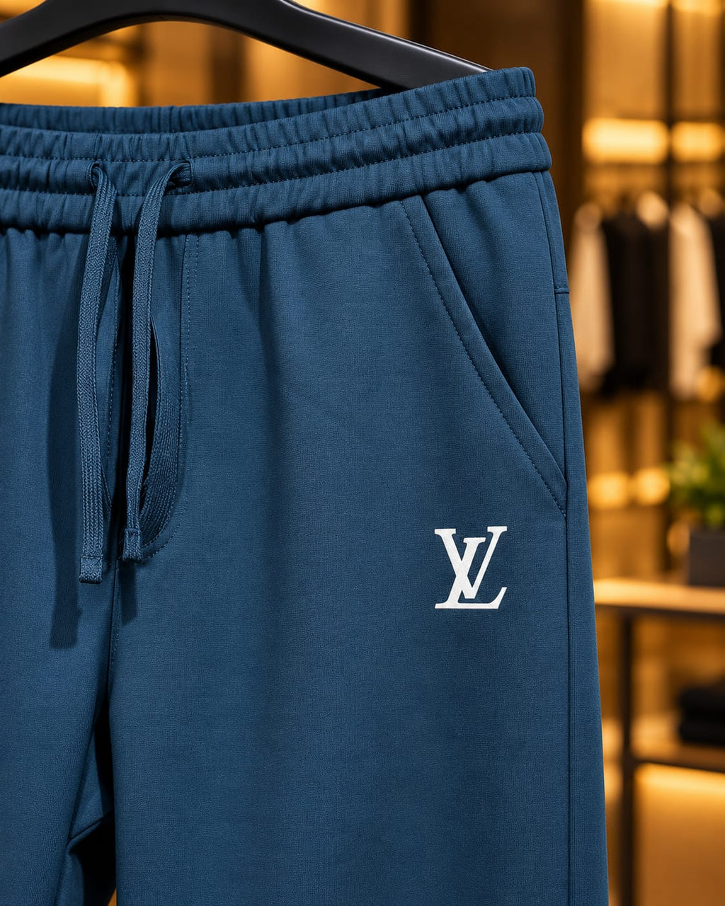 Men’s Straight-Leg Drawstring Casual Trousers