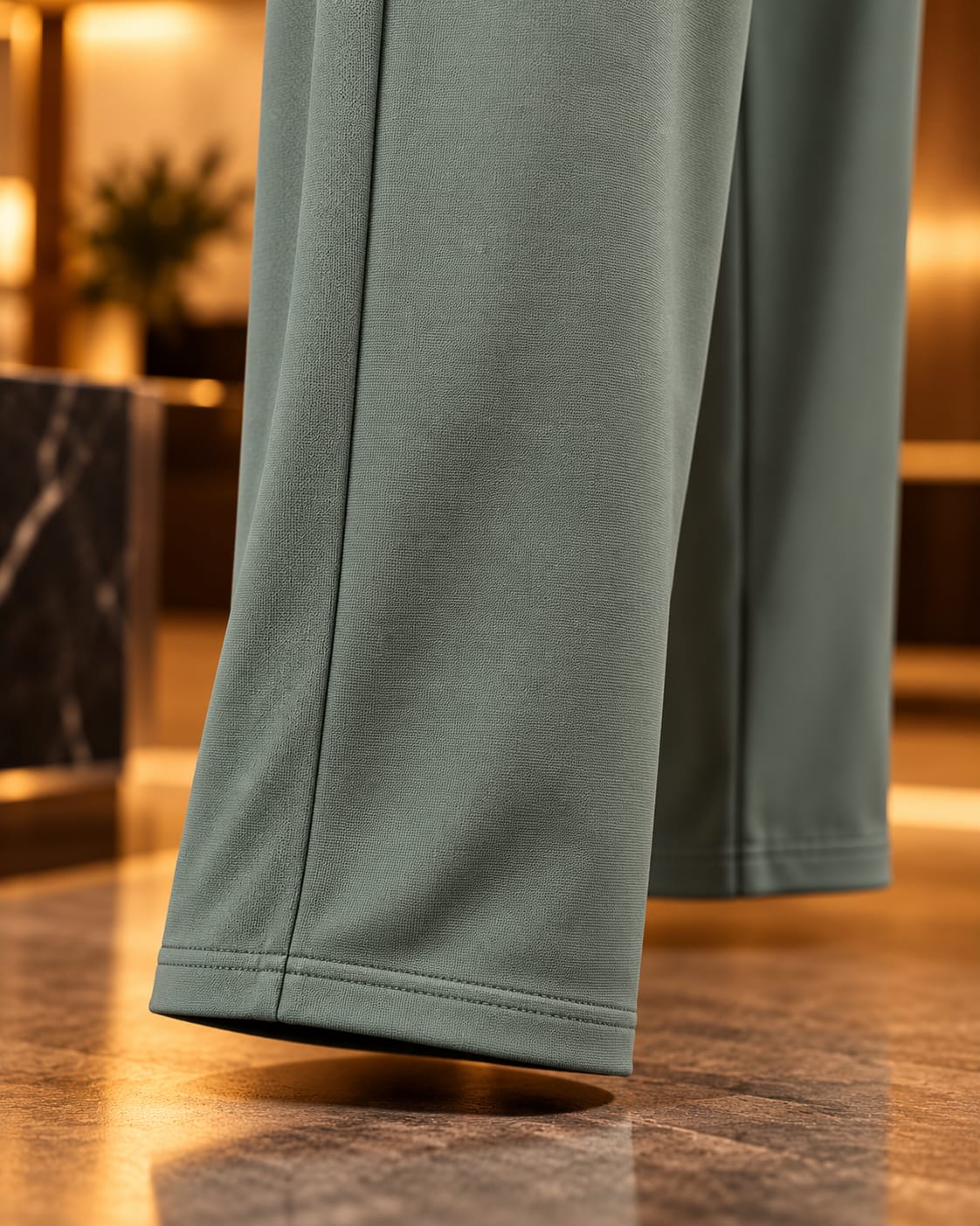 Men’s Straight-Leg Drawstring Casual Trousers