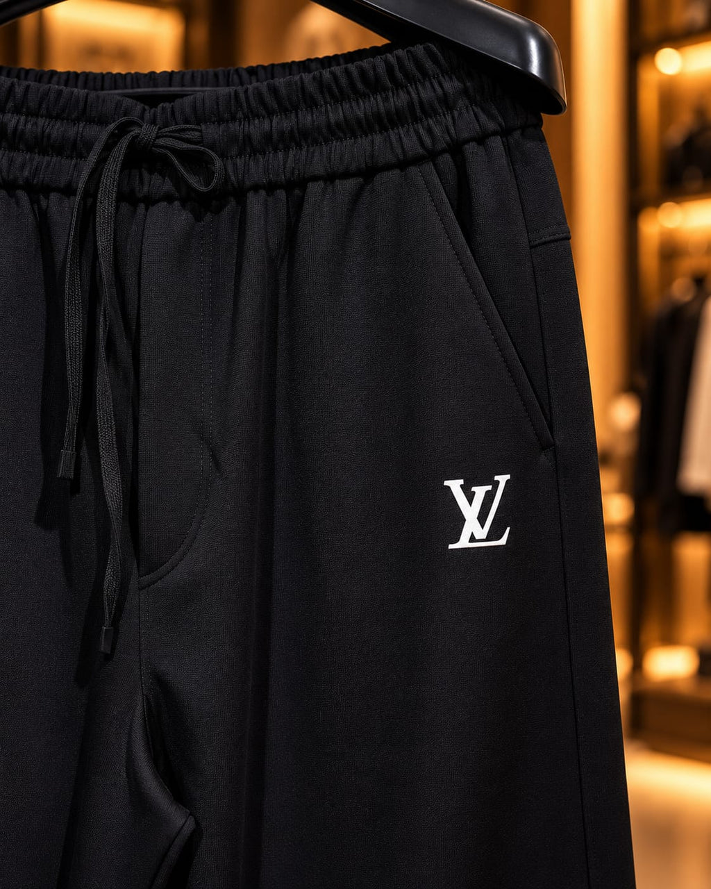 Men’s Straight-Leg Drawstring Casual Trousers