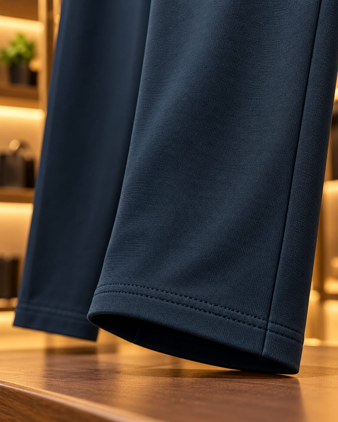 Men’s Straight-Leg Drawstring Casual Trousers