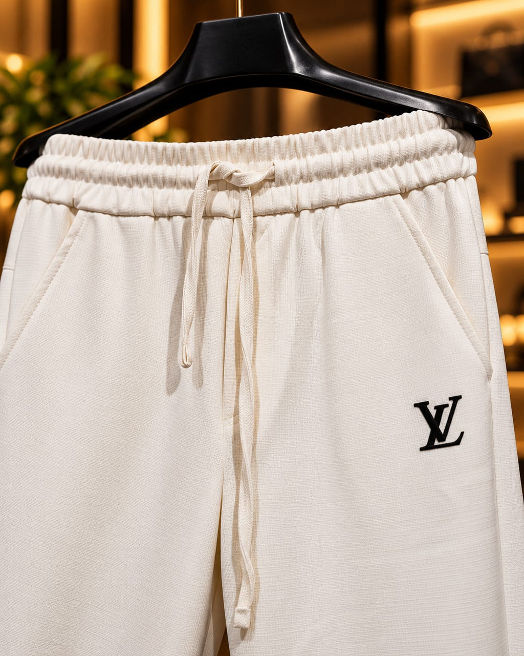 Men’s Straight-Leg Drawstring Casual Trousers