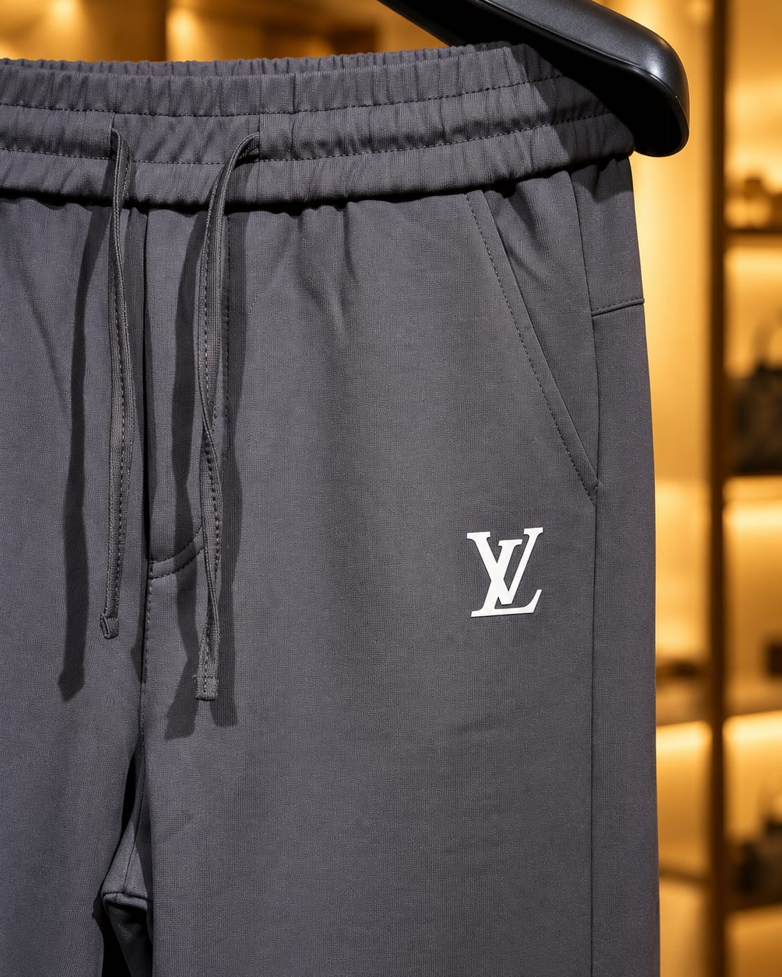 Men’s Straight-Leg Drawstring Casual Trousers